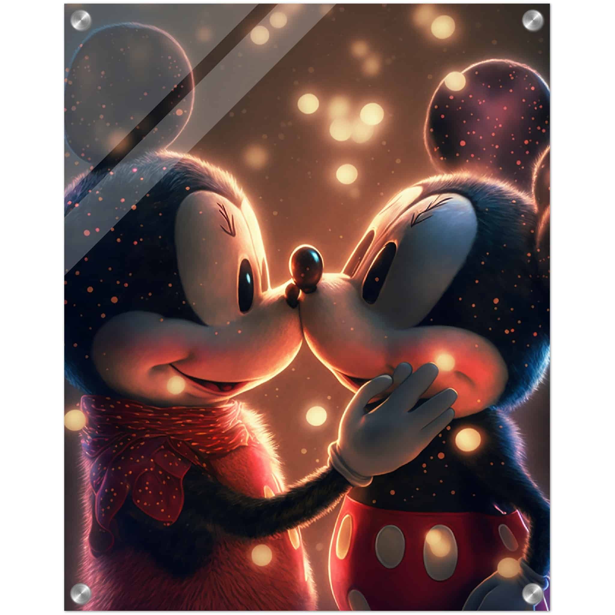 Tableau plexiglass Mickey Mouse & Minnie
