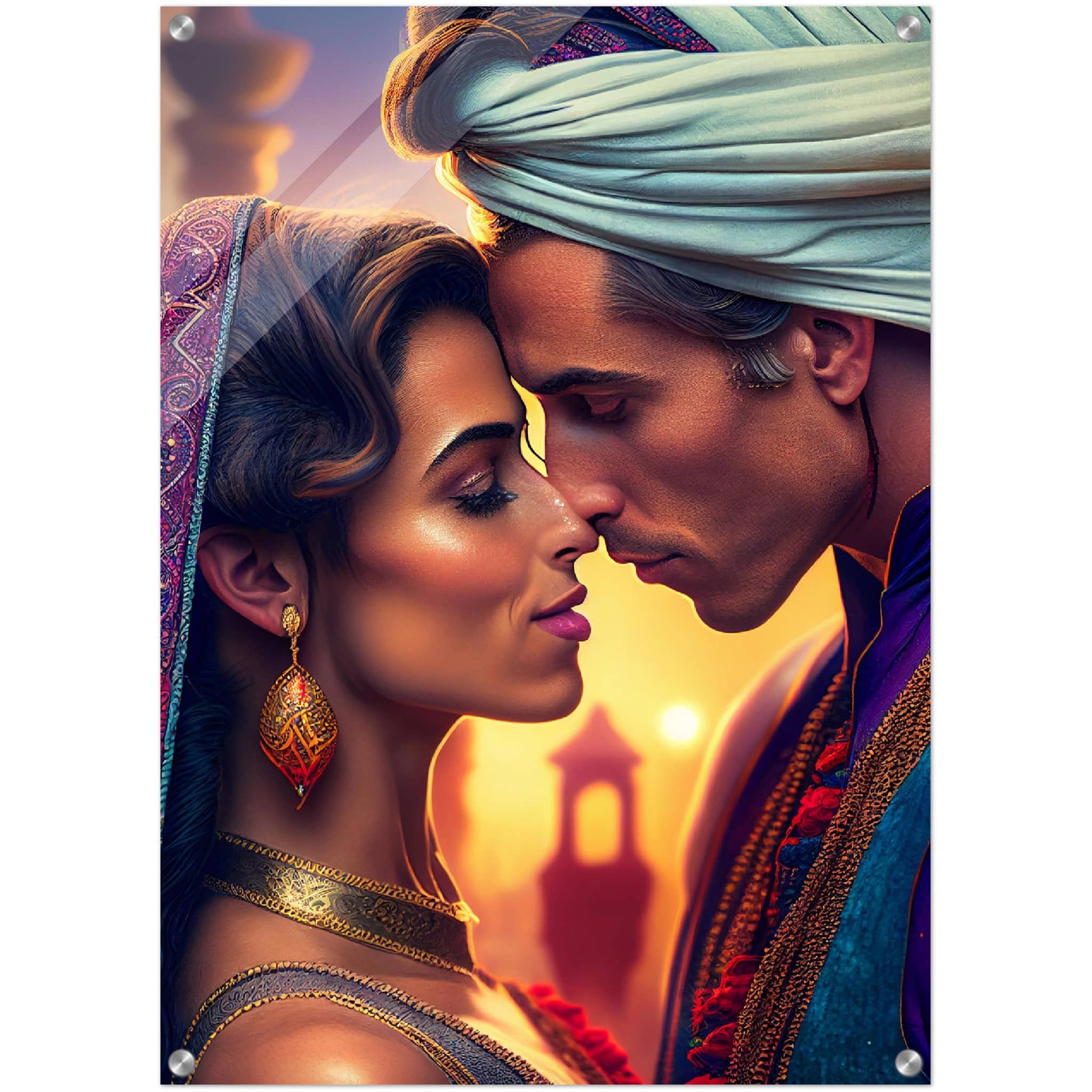Tableau plexiglass Aladdin & Jasmine