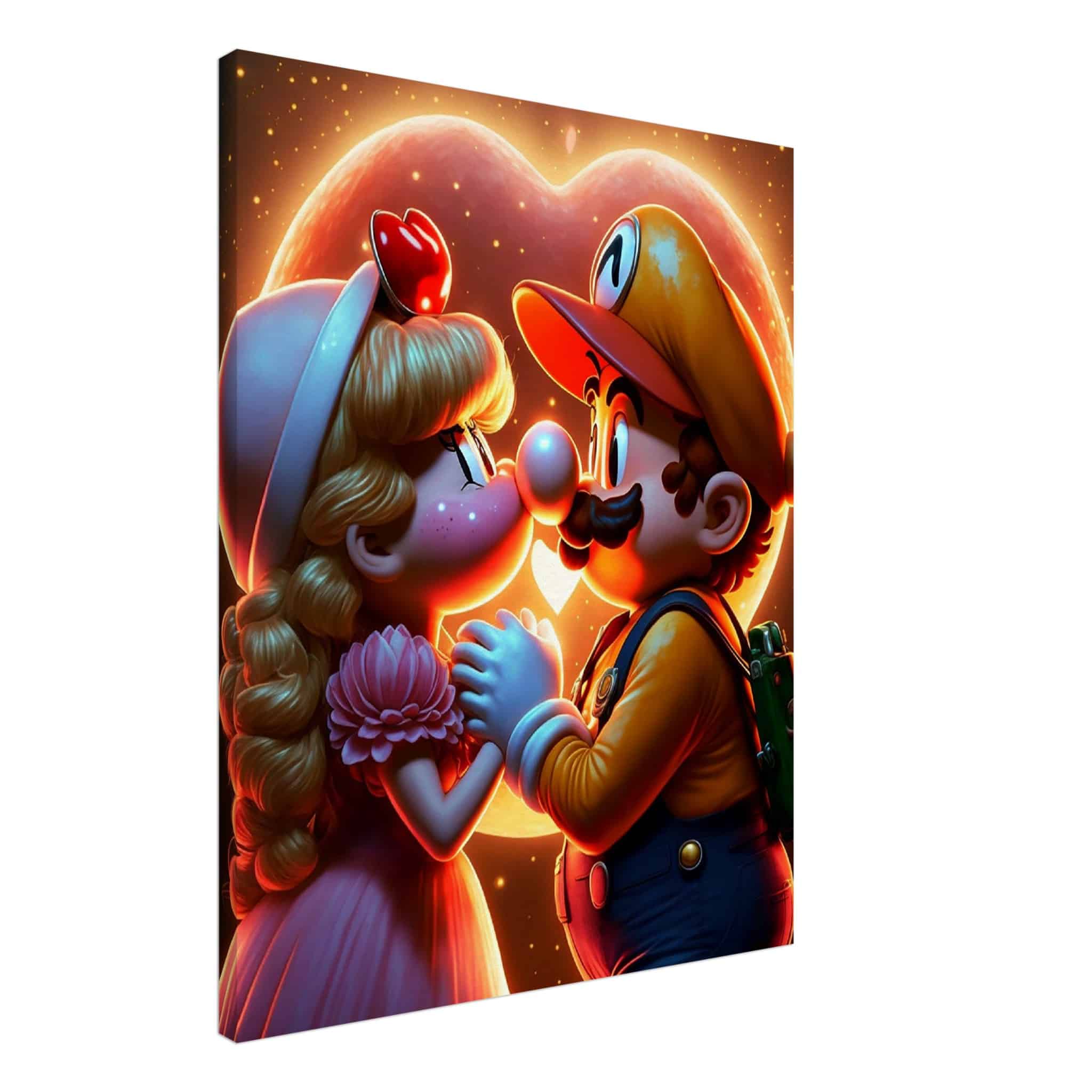 Toile Mario Bros & Princess Peach