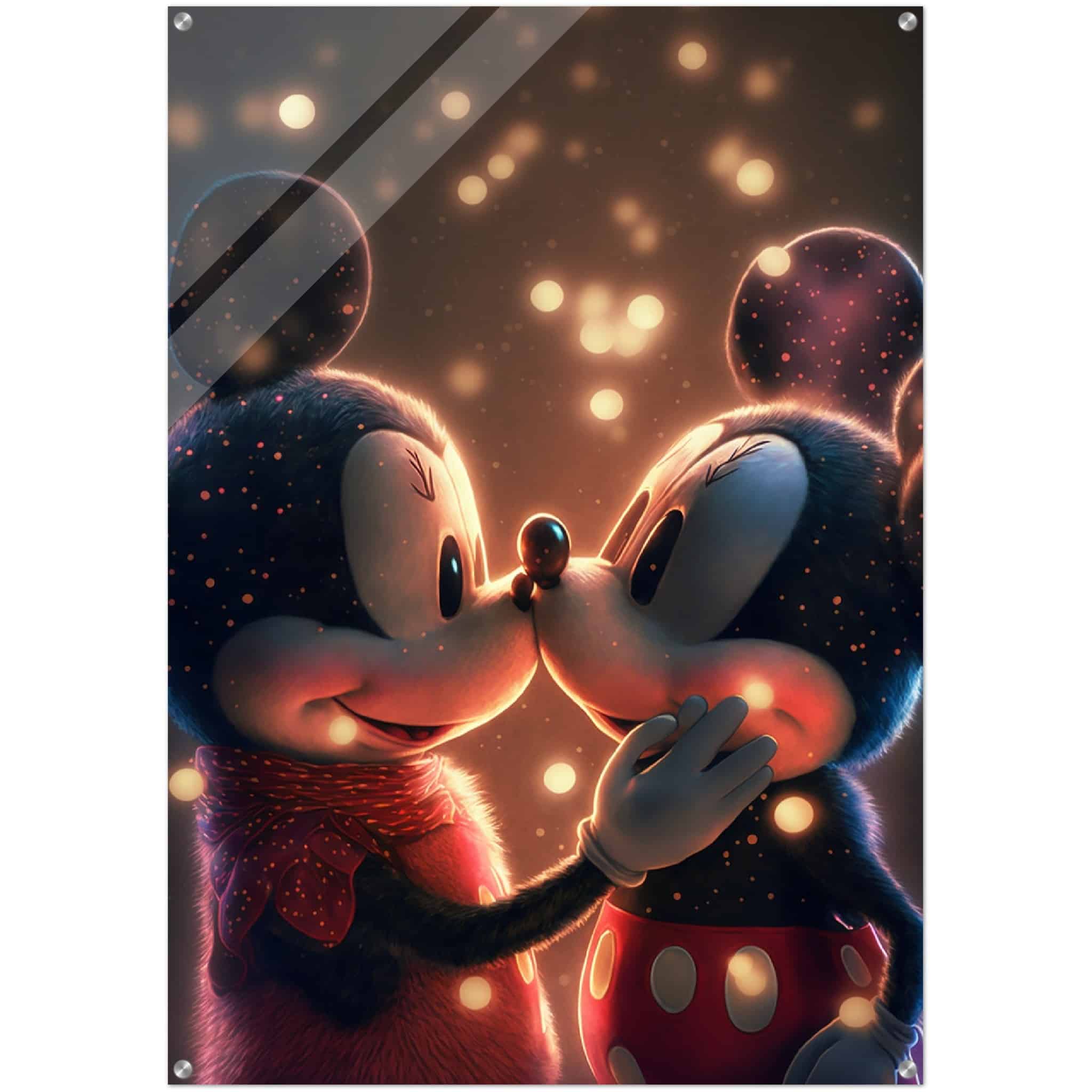 Tableau plexiglass Mickey Mouse & Minnie